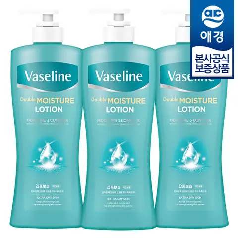 [애경]바세린 더블 모이스처 로션 450ml x3개