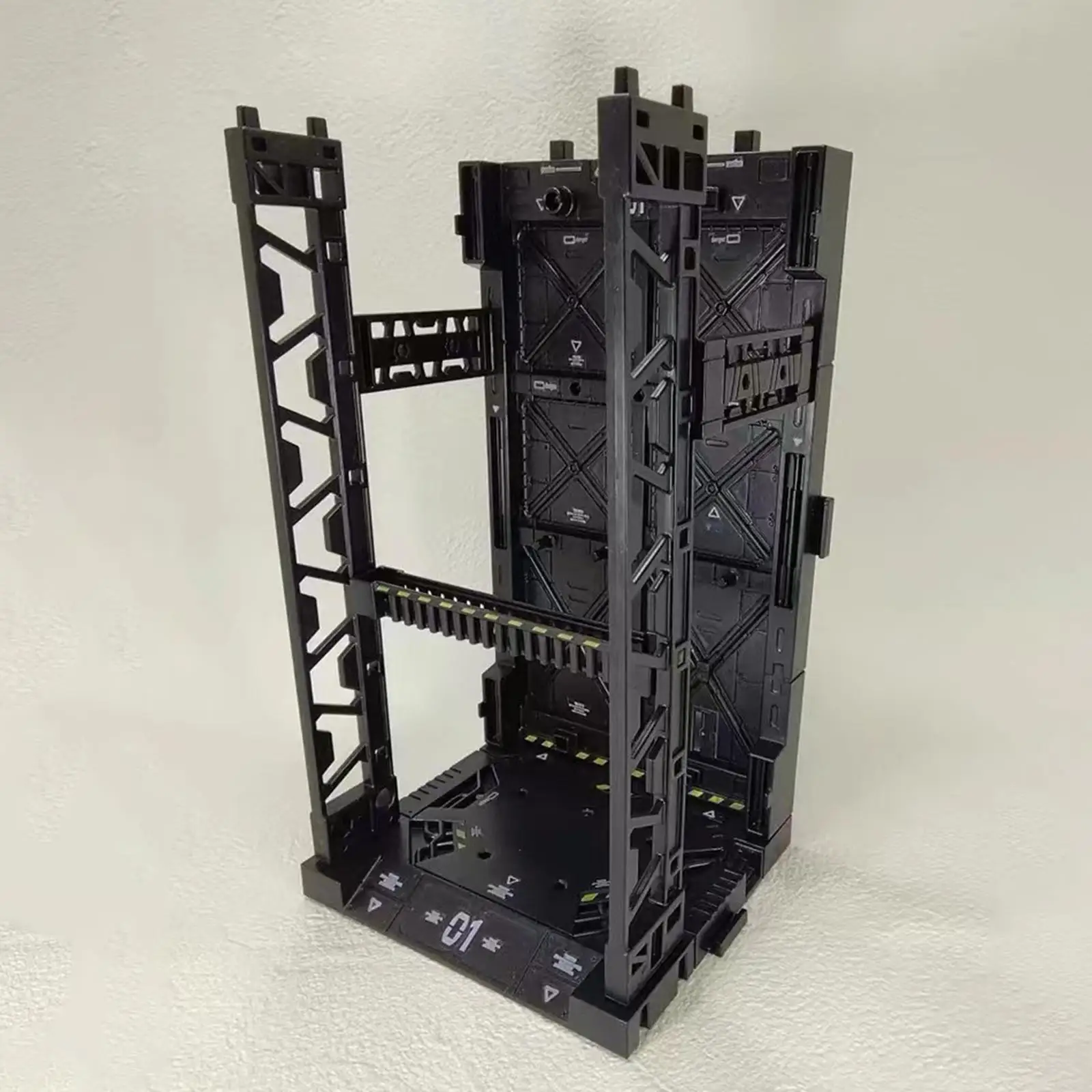 Model Display Stand Figure Stand Connectable Gundam Model Display Universal Base Toy Interlocking Rack With Sticker Light