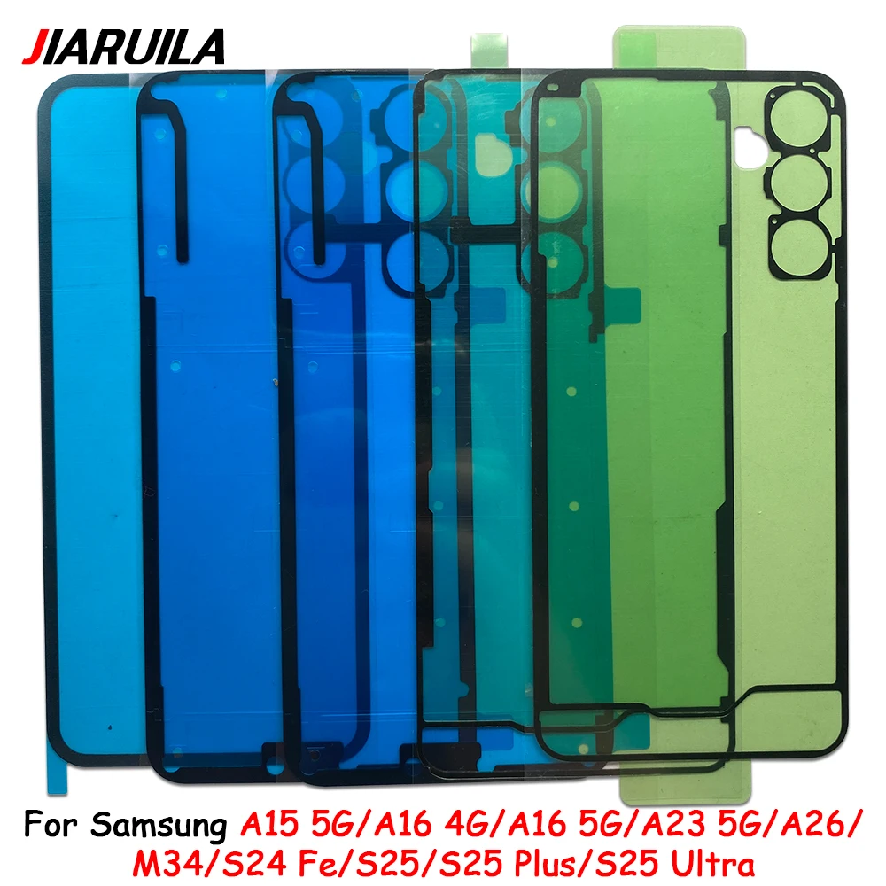 

10Pcs For Samsung S25 Plus Ultra A15 A16 A23 A26 4G 5G M34 S24 Fe Back Cover Adhesive Battery Sticker Glue Replacement Parts
