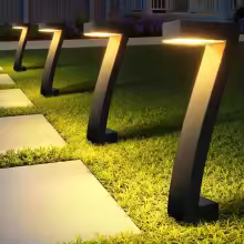 4-Pack LED Solar Outdoor Pathway Lights