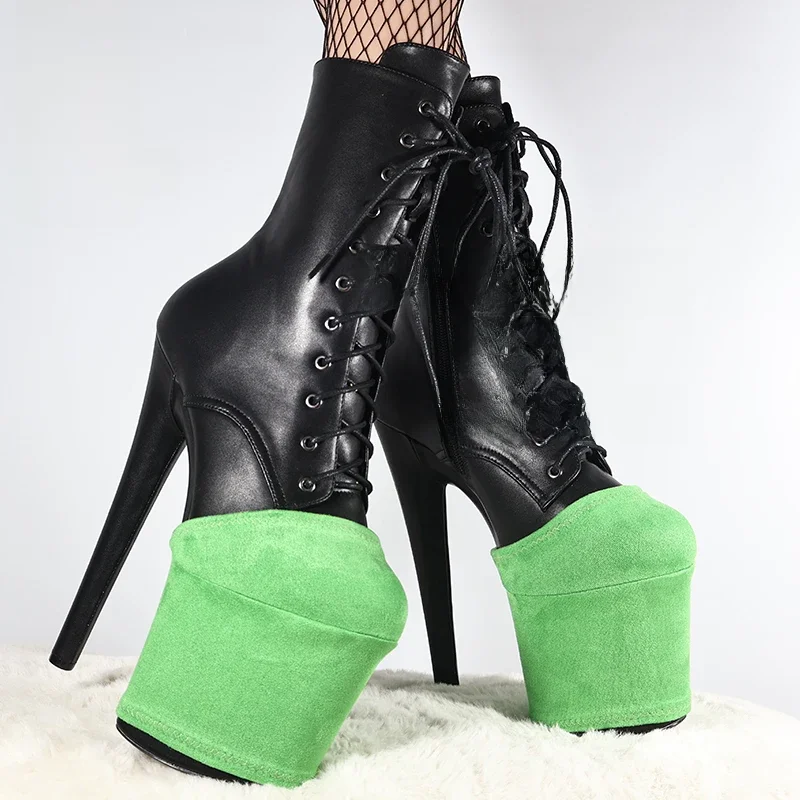 Chaussures de Pole Dance pour femmes, couvre-chaussures d'entraînement, housse de protection, plate-forme de 10cm, protecteurs de sandales, bottes en daim résistantes à l'usure