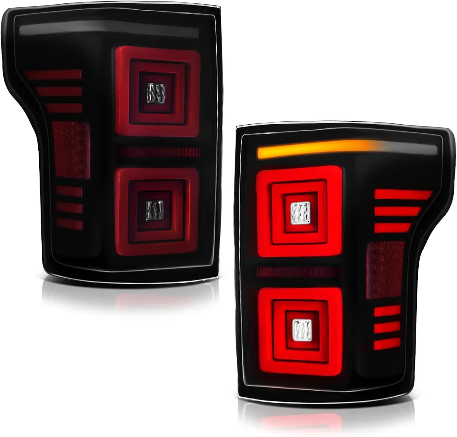 

SHAWHO AUTO LED SEQ Tail Lights Fit For 2015-2020 Ford F150 F150 Rear Lamps Assembly Driver Side And Passenger Side