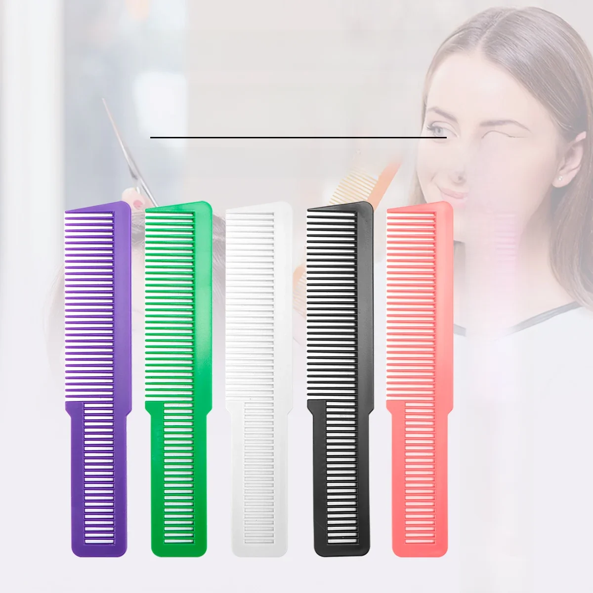 Coiffeur professionnel en plastique antistatique peigne de coiffure Ultra mince Salon de coiffure outils de coiffure peigne de coloration de cheveux