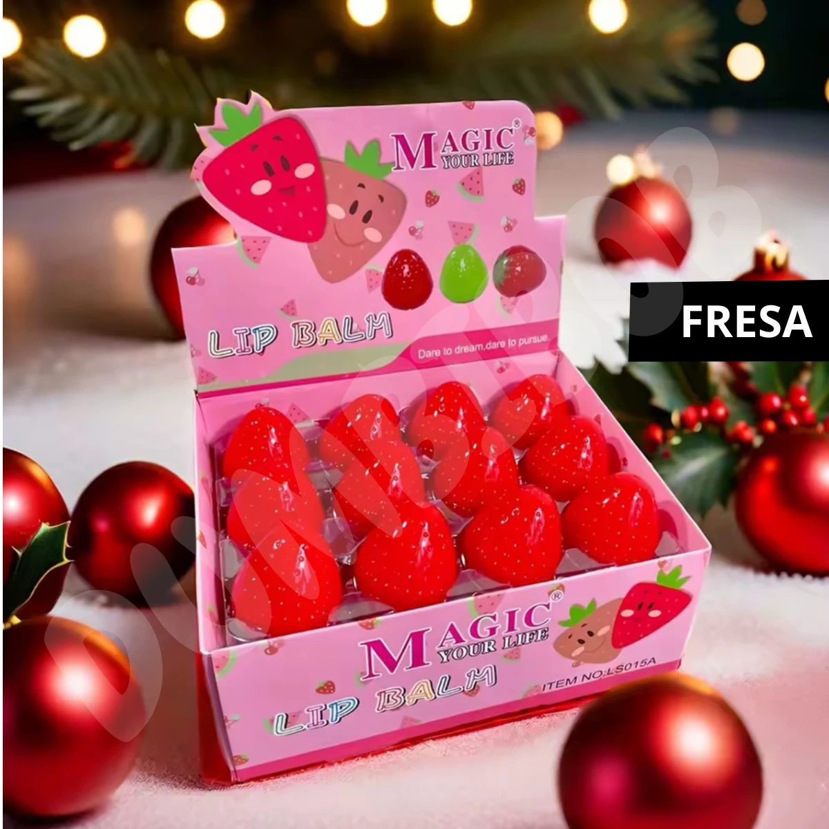 12 Balsamos Lip Balsamo Labial de Fresa Hidratante, Lápiz Labial Pinta labios