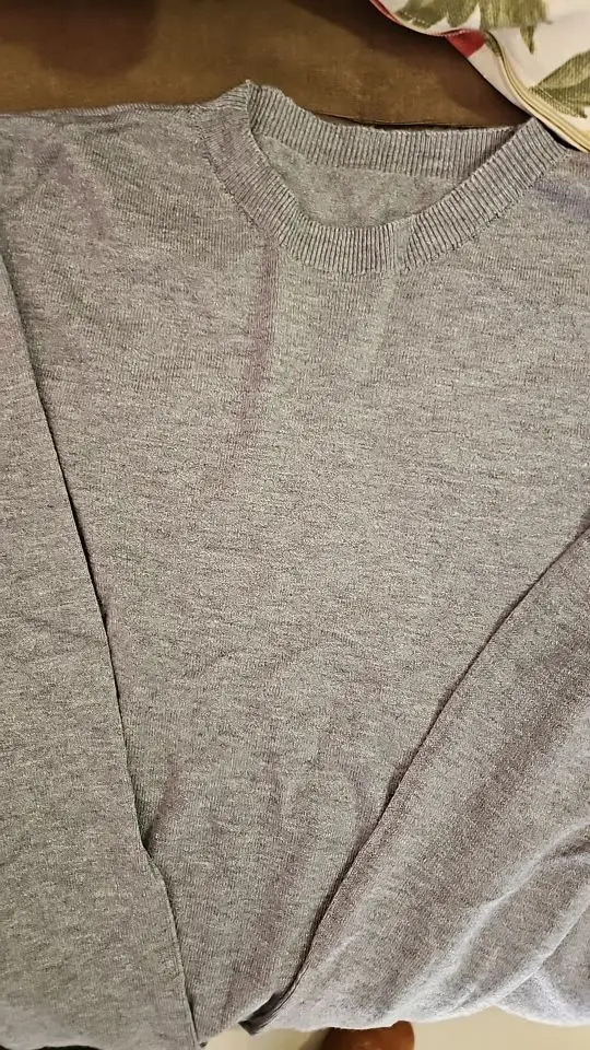 Women Slim O-Neck Pullover Cashmere Wool Blending Sweater Autumn And Winter Long-Sleeved Knit Bottoming Shirt Large Size 2024 photo review