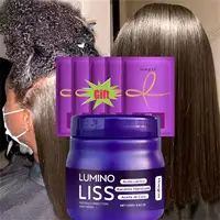 Crema alisadora de proteínas, nutre suaviza el cabello, crear cabello liso y sedoso, reparación de rizos de Frizz, naturalmente sin dañar el cabello