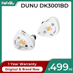 DUNU DK3001BD 1DD+4BA+4Micro Planar Drivers In Ear Monitor Earphone HiFi Wired Hybrid Earphones MMCX with Q-Lock 3.5+4.4 Plugs