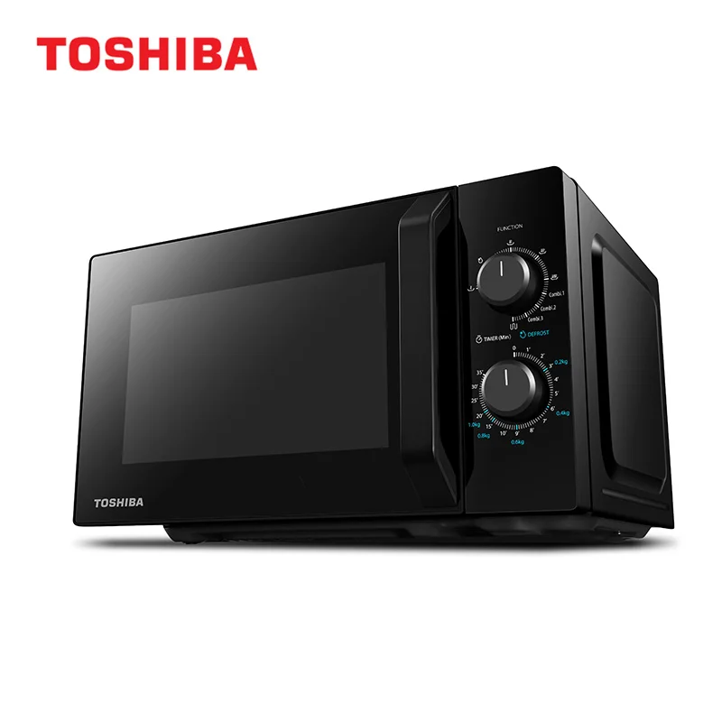 Toshiba MW2-MG20P Microwave Oven with Crispy Grill & Combination Function, 5 Power Levels, 1000 W Grill Power, Black