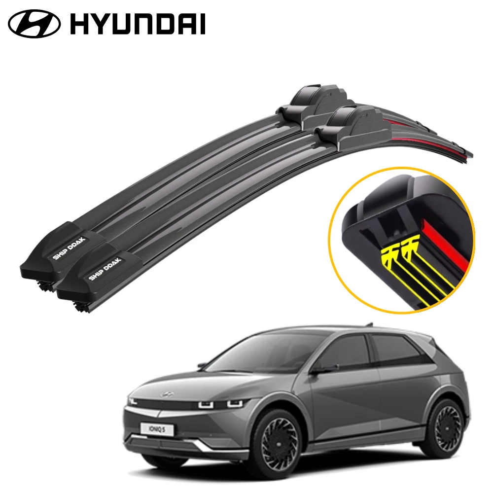 1 1 Easy Hyundai Ionic 5 Triple X2 Wiper Blade Brush