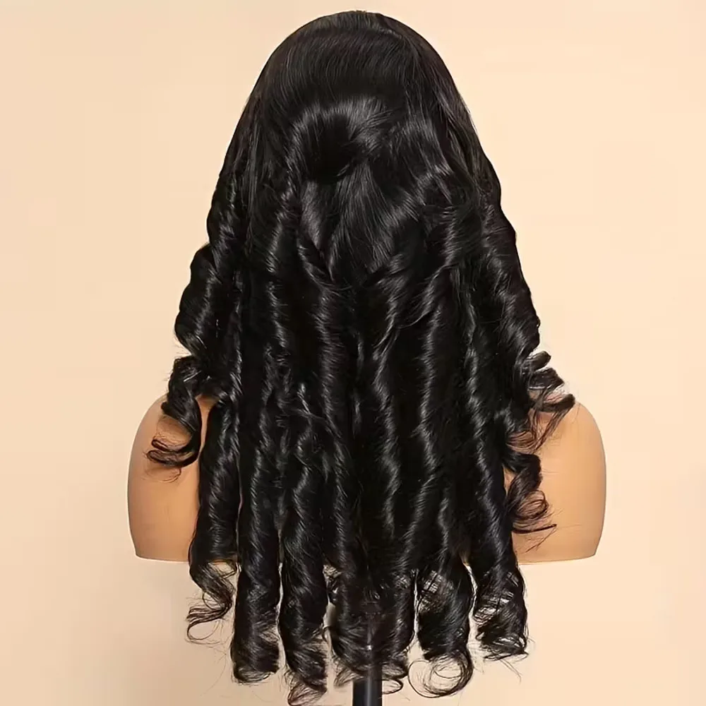 الجسم موجة خصلات الشعر المستعار الإنسان 13x6 Hd الدانتيل الباروكات الأمامية 220 الكثافة 40 بوصة للنساء السود قبل قطعها موجة فضفاضة الدانتيل شعر مستعار أمامي