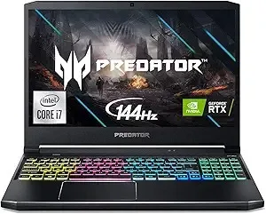 FRESH&CLEAN New Acer Predator Helios 300 Gaming Laptop, Intel i7-10750H, NVIDIA GeForce RTX