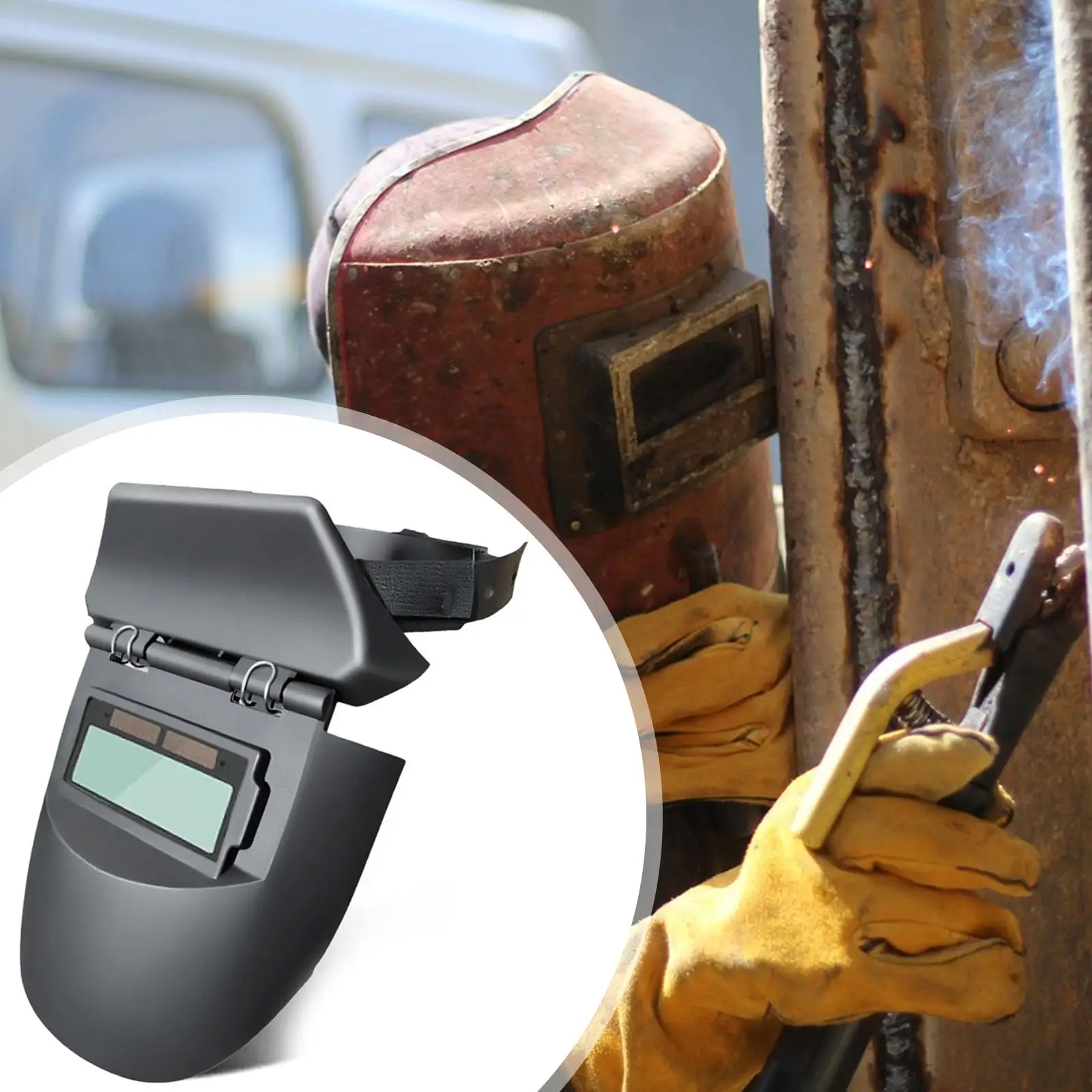 Head Mounted Welding Face Mask for All Welding Applications Grinding Professional Face Cover Protection Welding Safety Gear