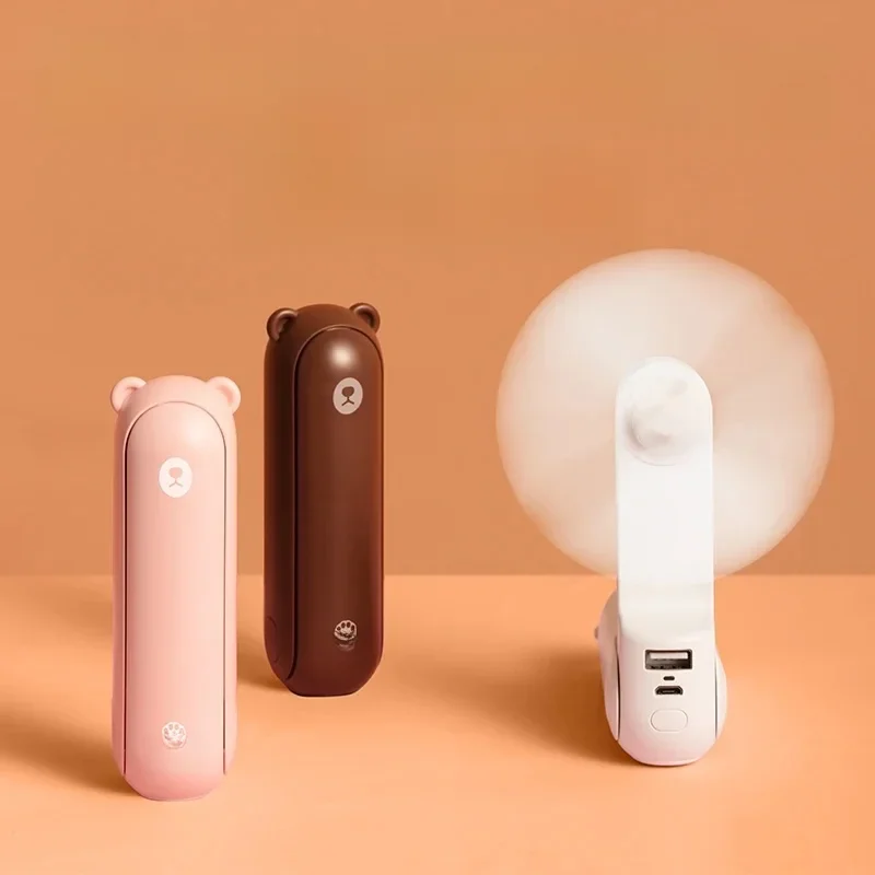JISULIFE przenośny mini wentylator ręczny, akumulator USB 4500mAh cichy mały wentylator do domu, wentylator kieszonkowy, chłodzenie elektryczneVentoinha — zdjęcie 2