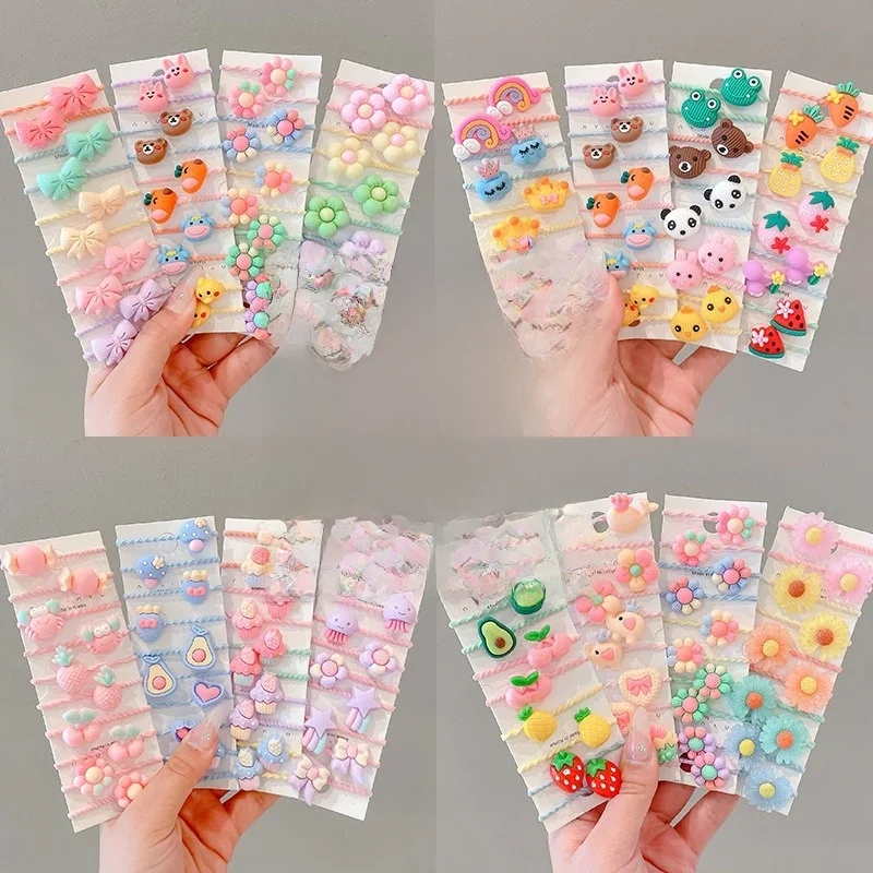 Accessoires pour cheveux filles bandes chouchous Elastiques Cheveux Fille cadeau bande élastique enfants Nylon caoutchouc dessin animé en gros mignon