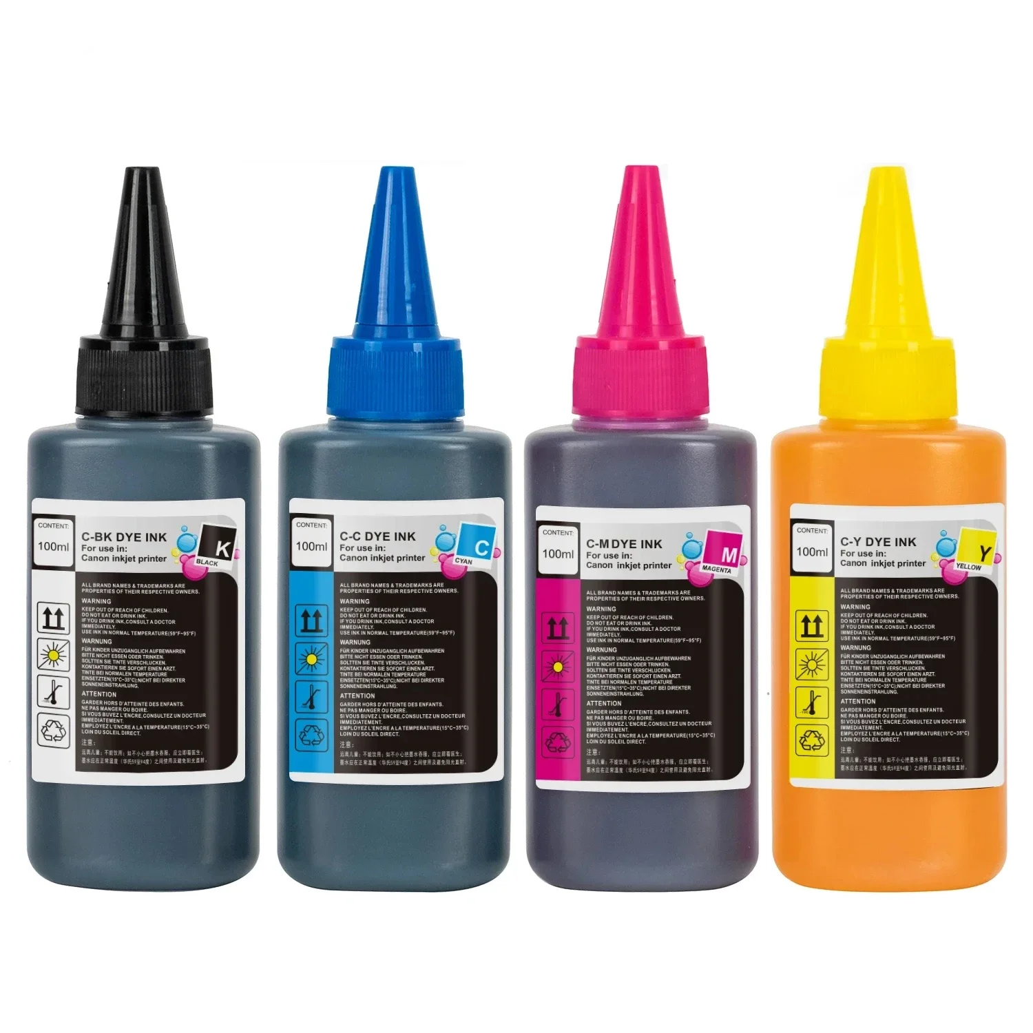 CN-TY 100ml Compatible Canon Ink Dedicated Dye Ink For Canon Ink Jet Inkjet Printer and Tank Printer and Cartridges