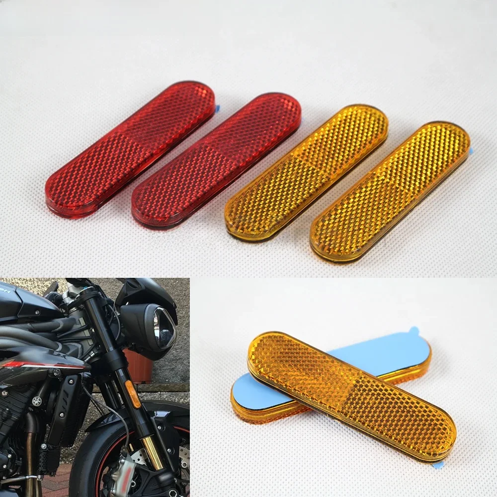AliExpress Micro dream 2pcs Red Reflectors Plastic Reflectors Motorcycle Fork Reflectors ATV Dirt Bike Truck Sticker Reflector Safety Warning Universal