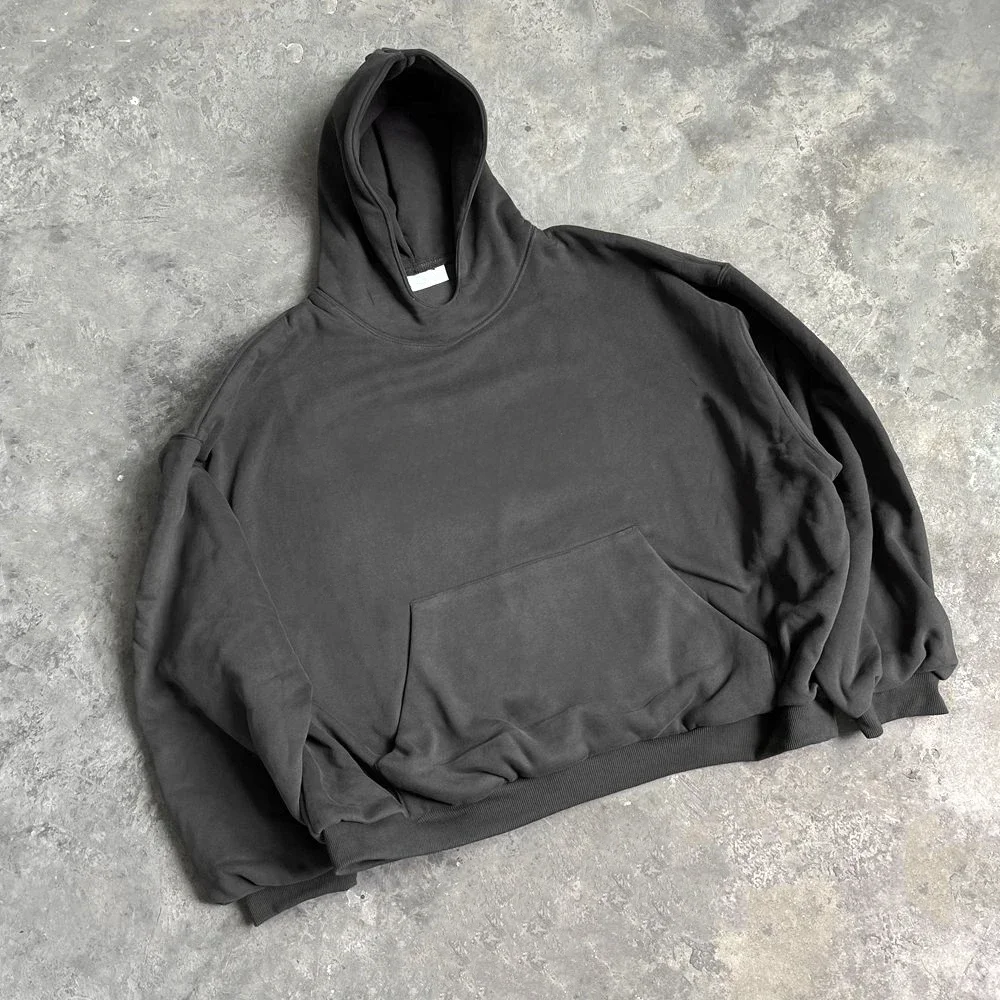 Yao888 24ss kanye russischer Slogan druck Doppels chicht Pullover Kapuzen oberteile Männer HipHop