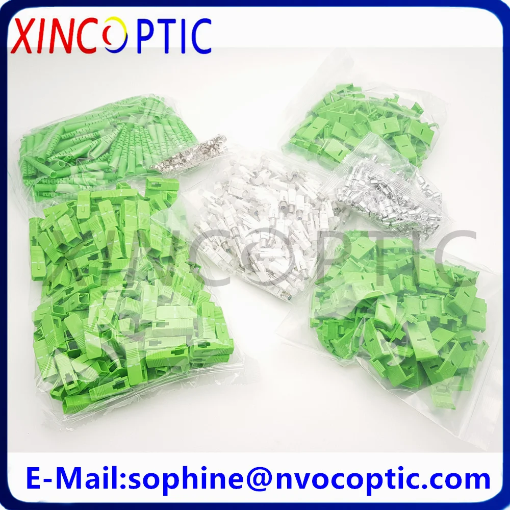 

250Pcs SCAPCUPC/SM/SX/2.0mm/3.0mm/Blue Green,SC/APC SC/PC Single Mode Simplex Ceramic Ferrule 2.0mm 3.0mm Fiber Optic Connector