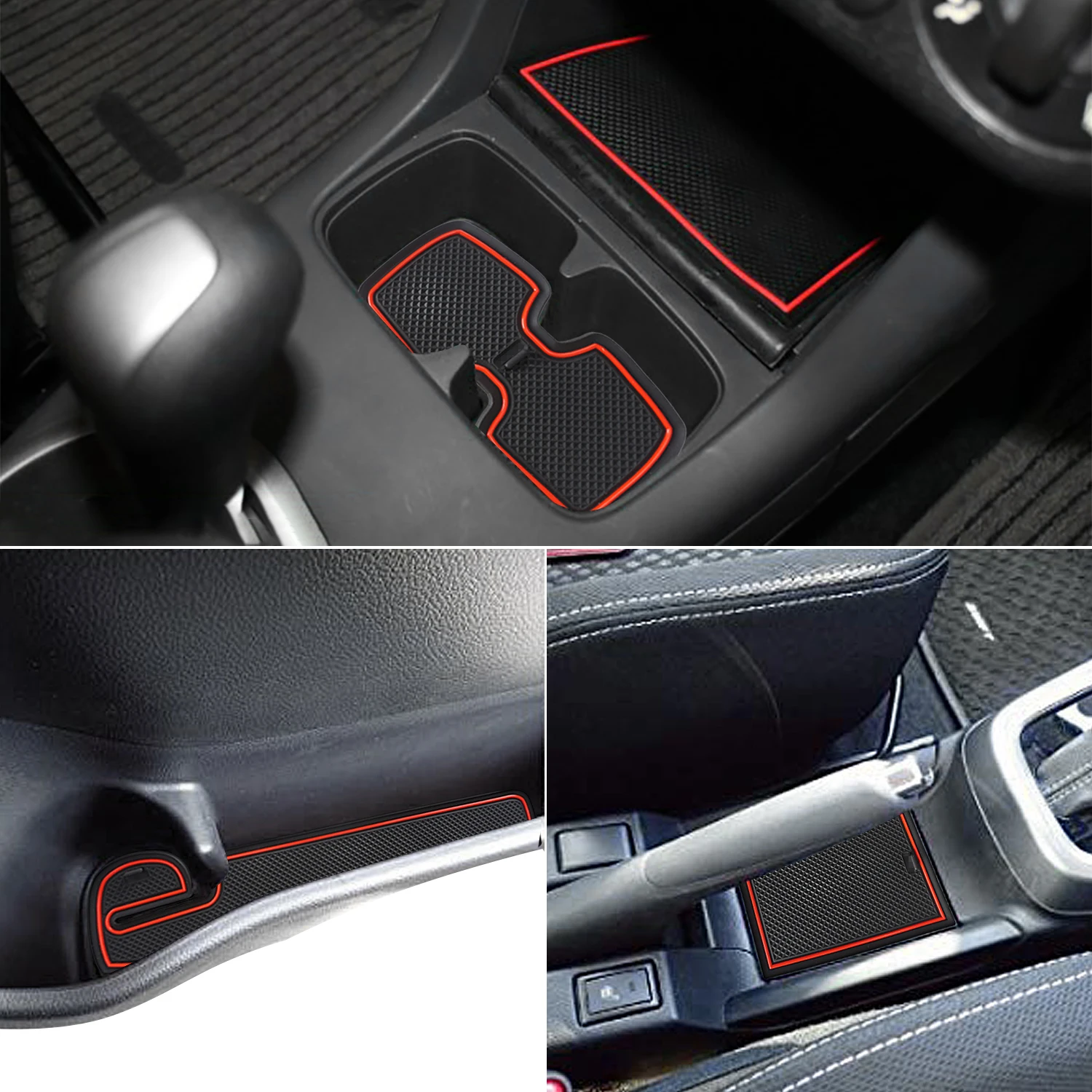 Car Gate Groove Pad For Suzuki Swift 2018 2019 2020 Accessories Car Door Slot Mats Console Cup Holder Coaster For Car Non Slip