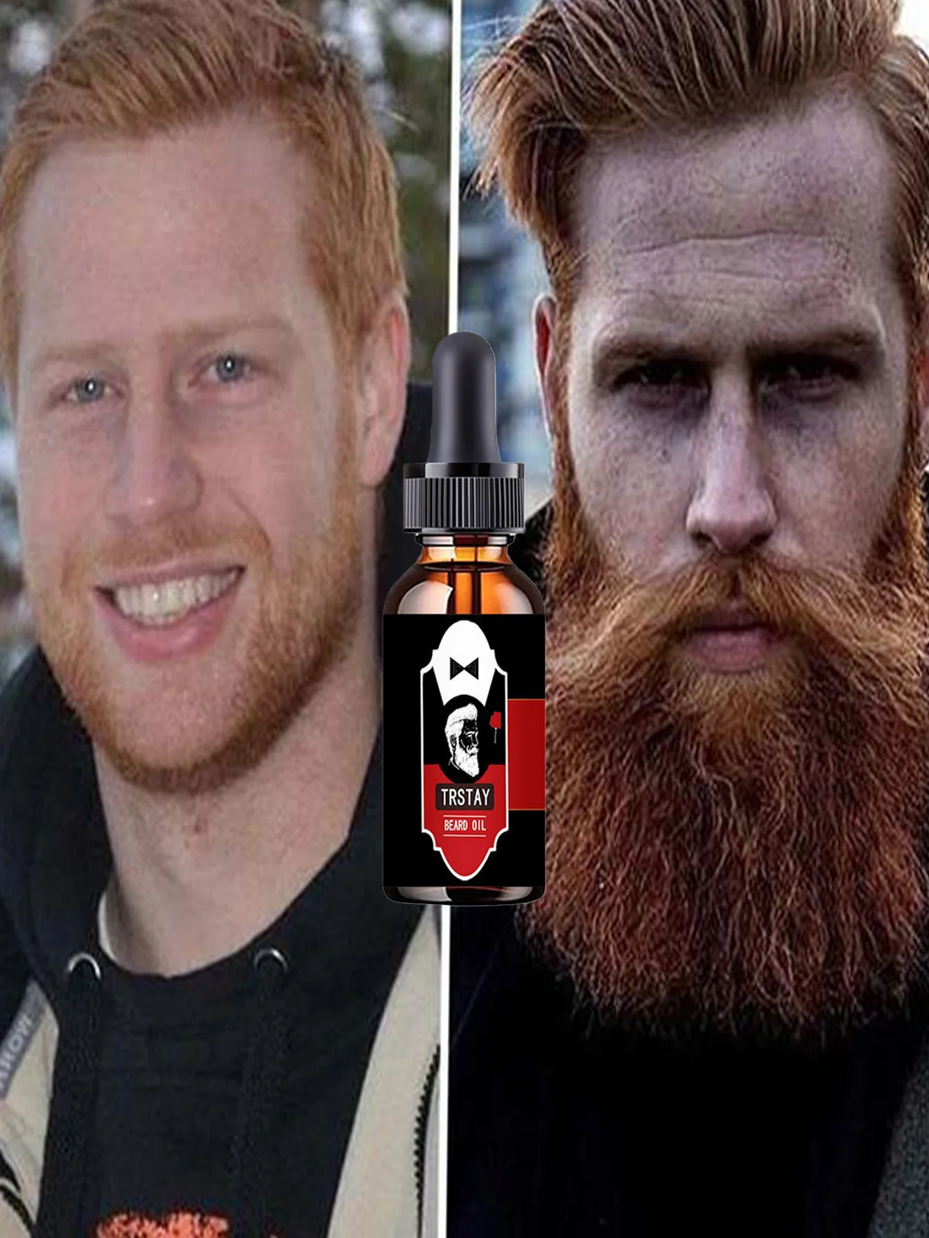 Dry repair beard essence nourishes strengthens prevents bifurcation rashness smooth shiny masculine beard care for men with dry - Image 3