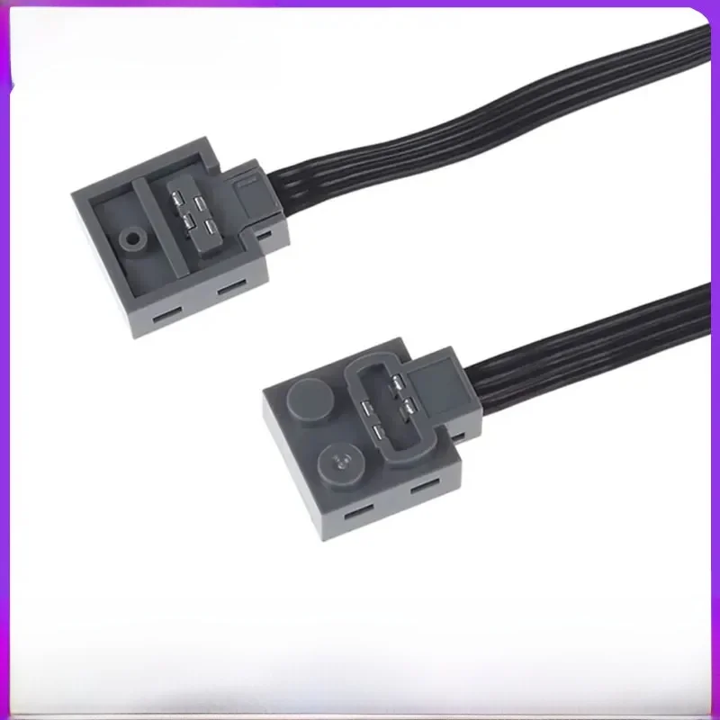 Connecteurs de cordon d'extension de fonctions d'alimentation 25/50CM, compatibles avec legoeds 8886, moteur 8870, ligne de liaison lumineuse LED, interrupteur 8869