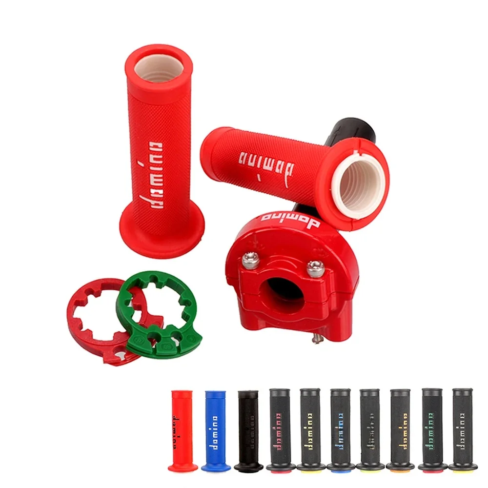 AliExpress NONE Motorcycle Dirt Pit Bike 7/8 "22MM Handlebar Accelerator Handle Double Line Throttle ATV Racing Motocross Gel Rubber Domino Grip