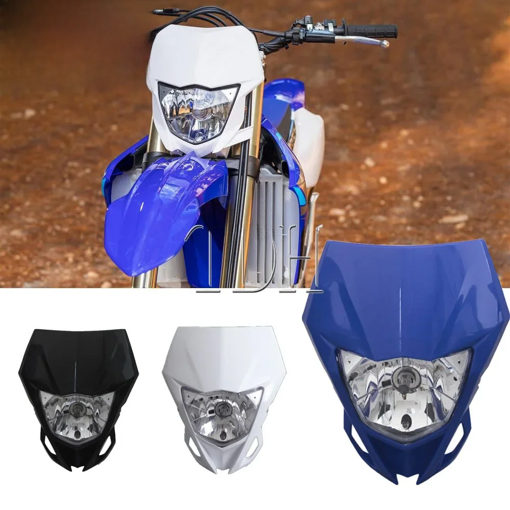 AliExpress Micro dream Enduro Supermoto Headlight Front Light Dirt Bike Motocross Head Light For YAMAHA WR250F WR450F WR250R YZ450F KAWASAKI KLX KX