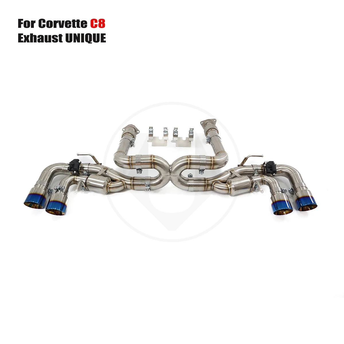 

UNIQUE For 2020+ Corvette C8 6.2L V8 performance valve exhaust system ss304 exhaust muffler