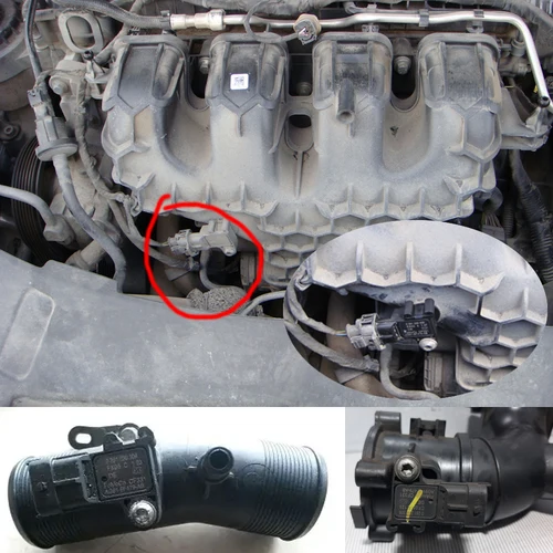 Imagen 2 del producto Sensor de mapa de presión para coche, accesorio para Volvo V40 2 0261230309 Mazda Citroen Peugeot Ford Transit Escape AG919F479AB 2014, 3bar, 0261230453