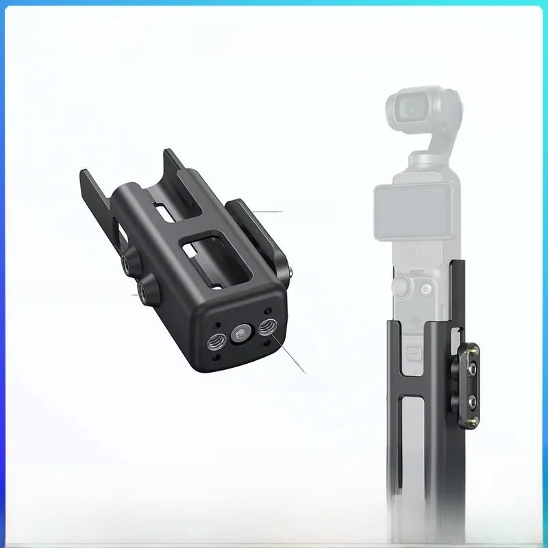 SmallRig Cage Kit für DJI Osmo Pocket 3, halber Käfig, verwendet mit dem Pocket 3-Batteriegriff mit 1/4-Zoll-20-Gewinde und Ortungsloch 5117