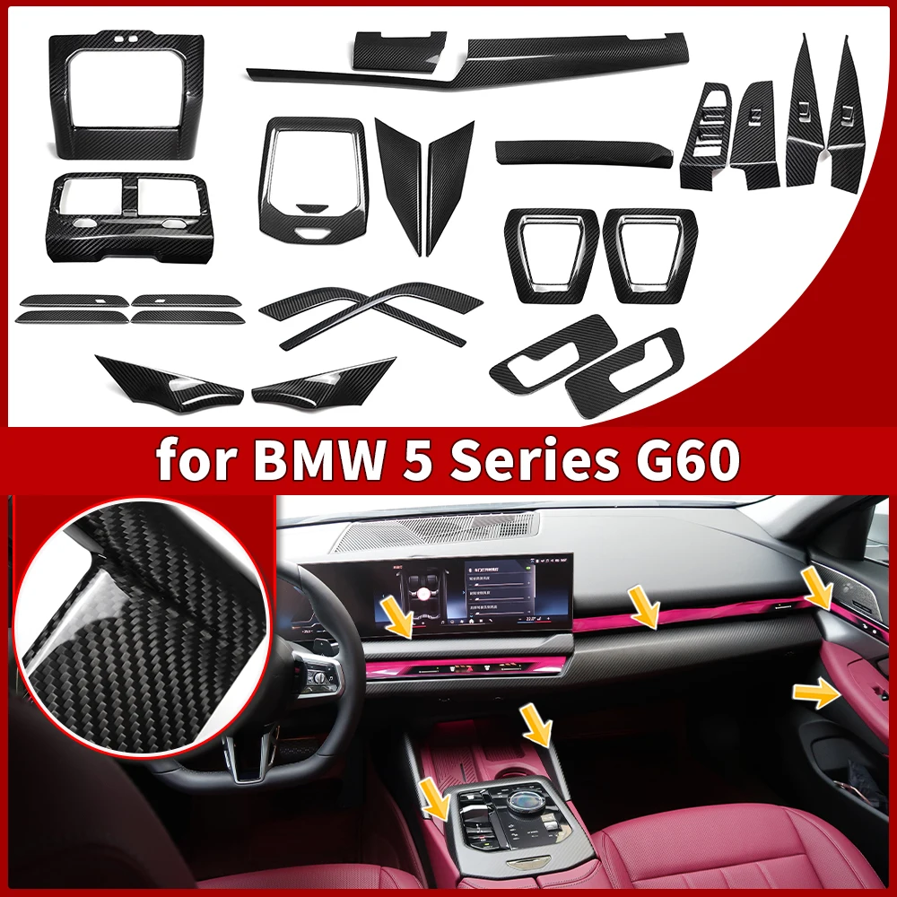 

Комплект отделки салона и экстерьера из настоящего карбона для BMW 5 серии G60 i5 M60 G61 G90 530i 540i 2024+
