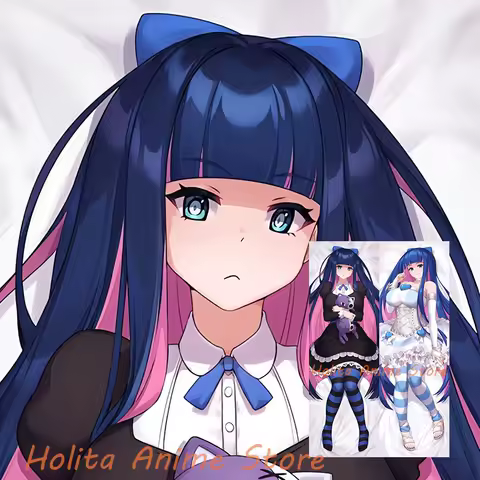 Dakimakura Panty &amp; Stocking with Garterbelt Anime Double-sided Print Life-size Body Pillow Cover Pillowcase