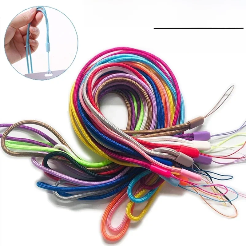 45 cm Nylon suspendu cou téléphone Portable lanière chaîne main poignet sangles Portable téléphone Portable Anti-perte 18 cm collier corde sangles