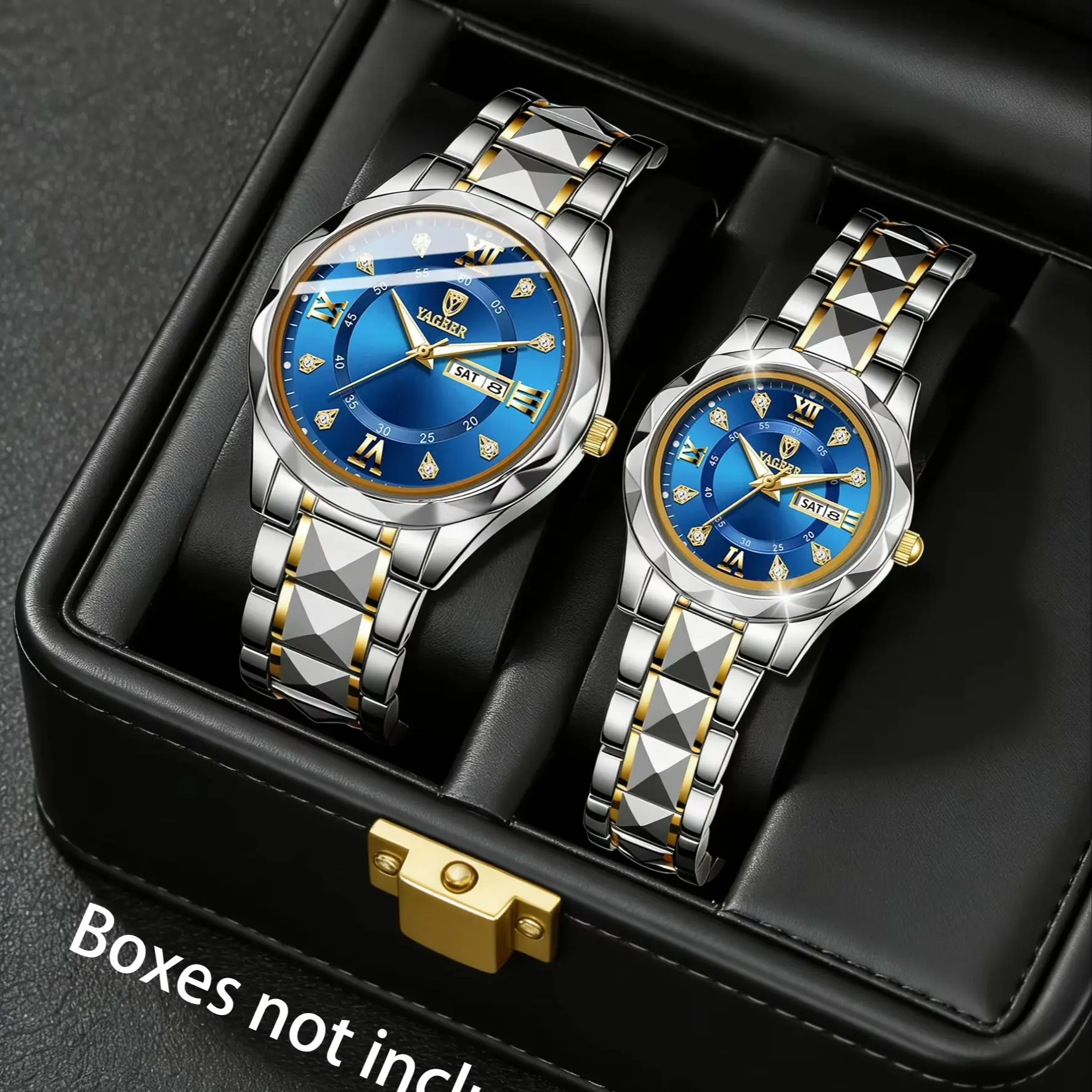 2-Piece Couple Watch Set, Casual and Versatile for Everyday Wear, Suitable for Couples, a Perfect Choice for Gifting