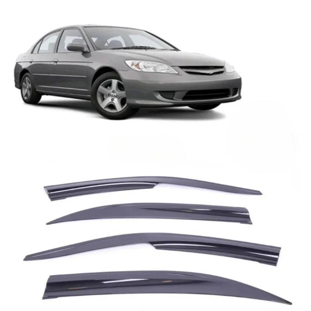 Car window accessories for Honda Cıvıc 2001-2006 Sport Style window deflector rain cover visor awnings Exterior Accessory Tuning