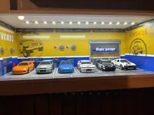 1/64 Garage scene Model Scene with Light Version Simulation Model Scene Decoration Collect (Excluding dolls and car models) - AliExpress 26