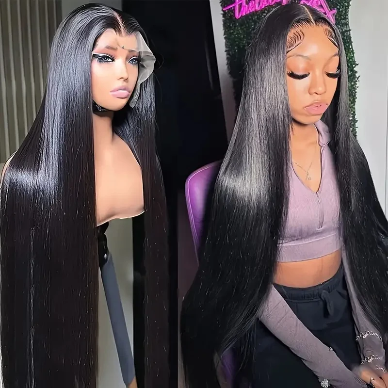 

Bone Straight Wigs Beazilian Lace Front Human Hair Wig Lace Closure Wigs 5x5 Transparent Lace Frontal Wig For Women 200 Density