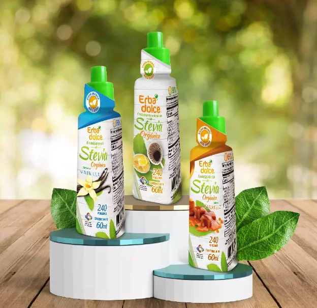 (4パック) エルバ ドルチェ ステビア液体甘味料 3フレーバーパック