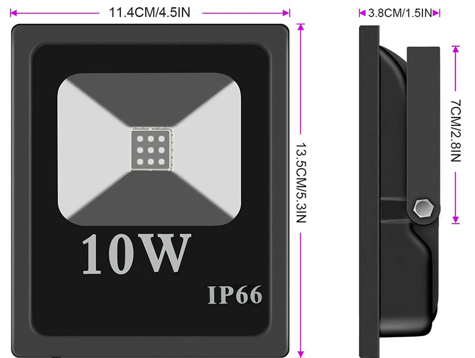 10W RGB Smart floodlight,WS2811 led Pixel Flood Light, led addressable Pixel floodlight DC12-24VInput IP65,X-Connect ；for Party