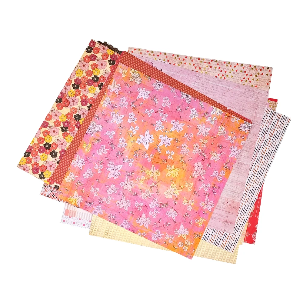Creative Path 12 Zoll Dekoratives Scrapbooking-Papier Rotes Blumenmuster Journaling-Hintergrundpapier für DIY-Bastelarbeiten und Kartenherstellung – Detail 10