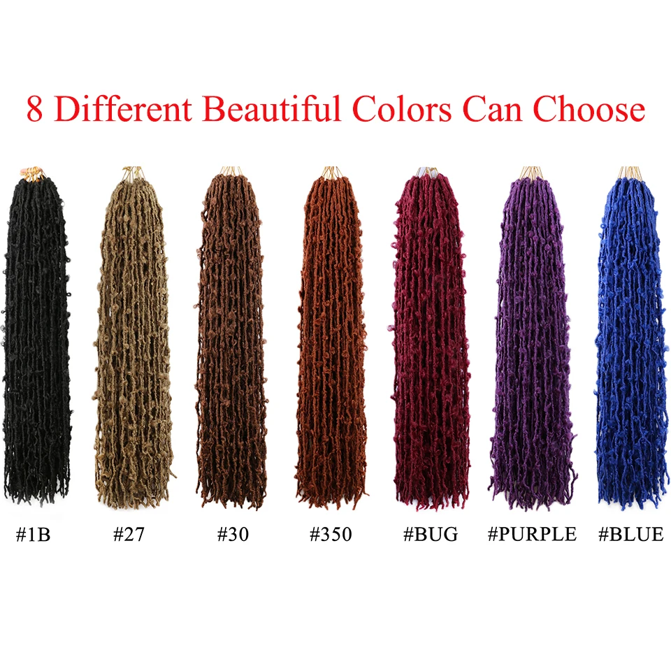 Synthetic Butterfly Locs Crochet Braids Hair Pre-twisted Meches Locks Butterfly Soft Locs Messy Distressed Papillon Crochet Hair