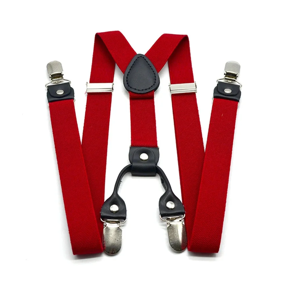 Bretelles élastiques unisexes pour hommes et femmes, sangles réglables, sangle initiée, dos en Y, super serré, homme, femme, 4 clips, 2.5cm