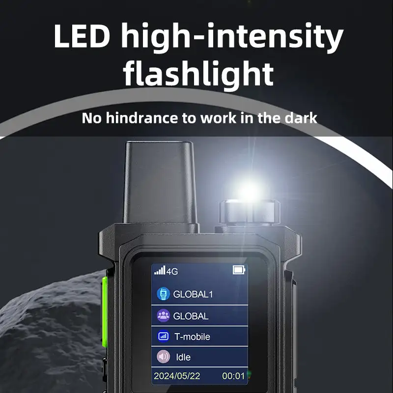 Radtel P6 POC無線機 無制限範囲 5000マイル 長距離トランシーバー 全国対応 ハンディ グローバル 4G SIMカード付き (2個パック)