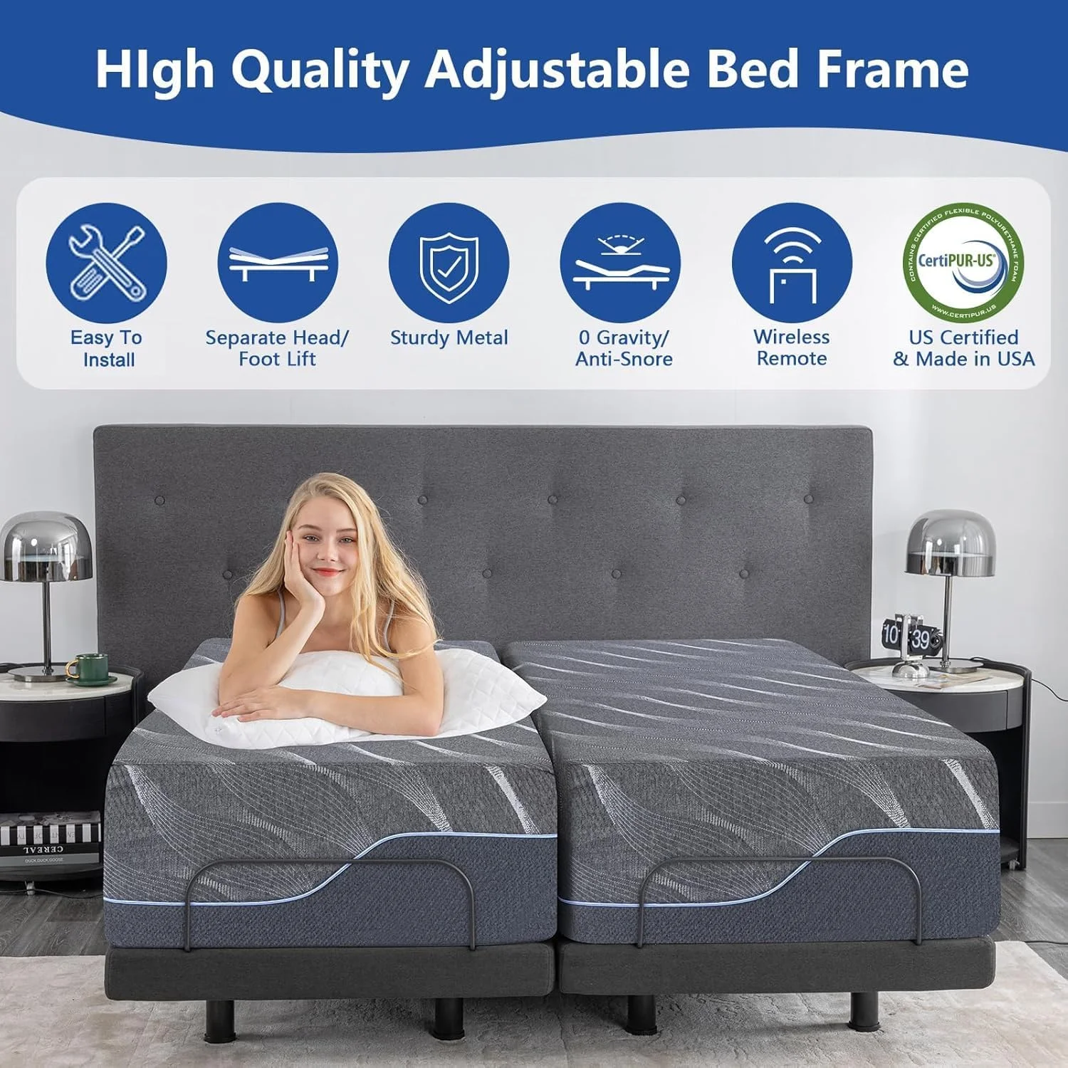 Base de Cama Ajustável Twin XL - Smart Home Xl avaliação e preço