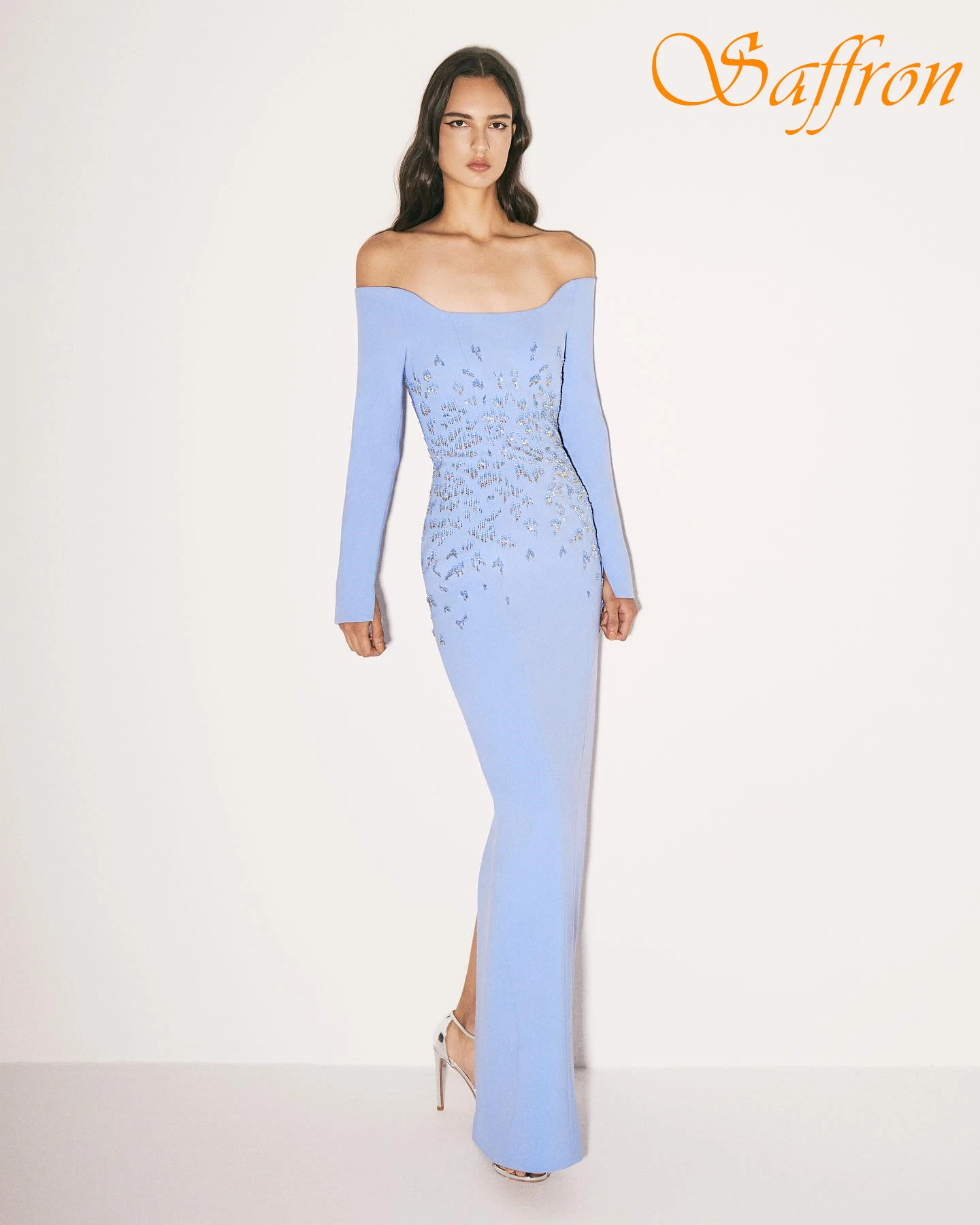 Maßgeschneidertes A-Linien-Abendkleid mit U-Boot-Ausschnitt und Flügelärmeln, formelles, elegantes Abendkleid, zarte Promi-Kleider, modisches, klassisches Partykleid