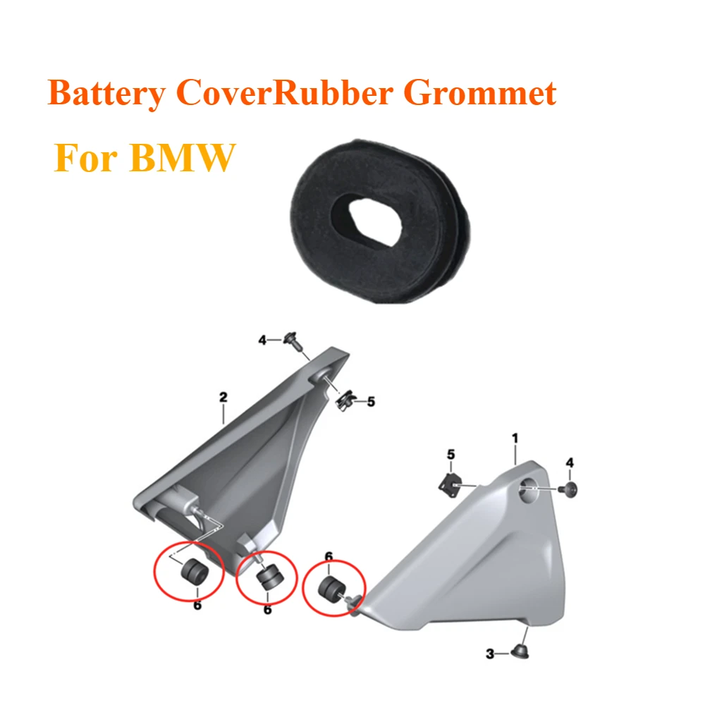 

Rubber Battery Tray Side Cover Grommet For BMW R1200GS R1200GS Adventure R1250GS R1250GS Adventure Battery Tray