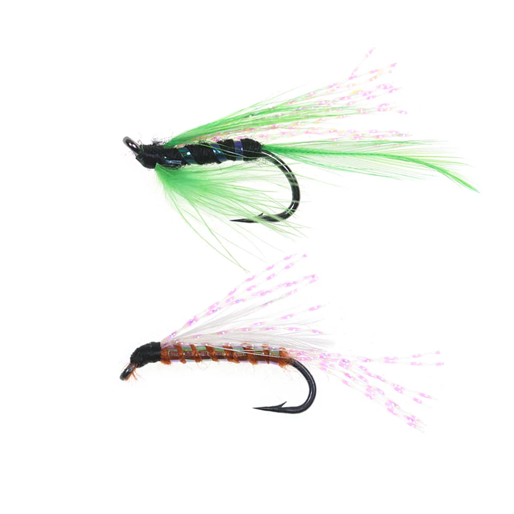 6pcs Realistic Wet Fly Handmade Insect Nymphs Artificial Bait Fly Fishing Flies Trout Perch Grayling Fishing Lure Baits