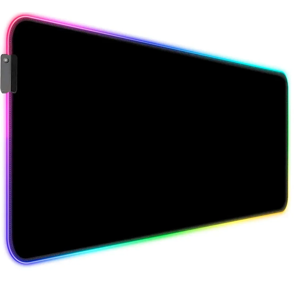 Mouse pad para jogos colorido led gamer tapete multicolorido luzes de mesa antiderrapante 800*300mm