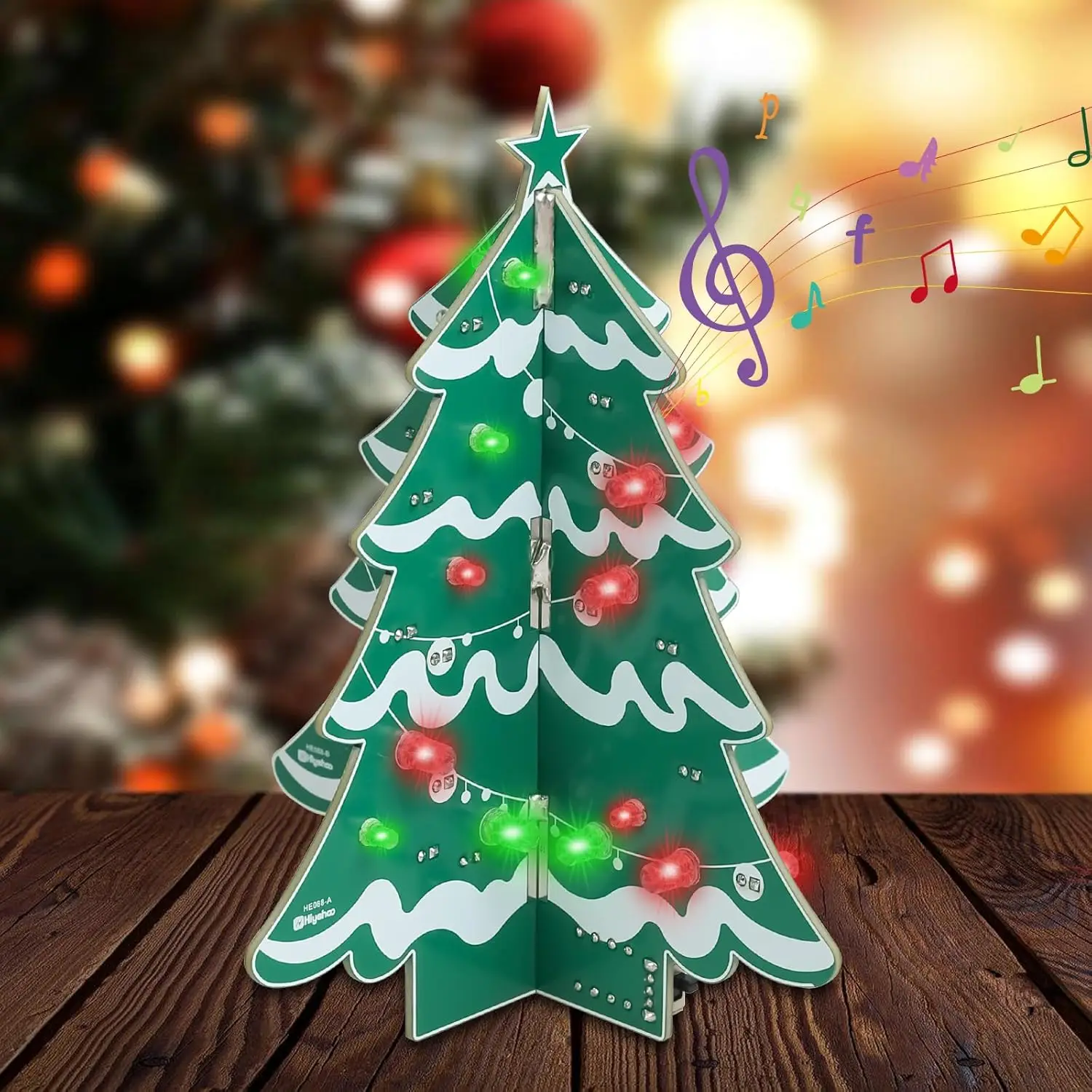 

Christmas Tree Soldering Learning Kit, DIY Musical Xmas Tree Soldering Project with RGB LEDs for Christmas Decor & Presents