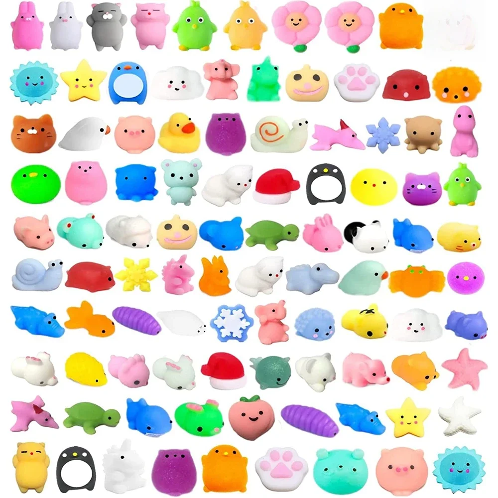20Pcs Mochi Squishy Toy Kawaii Mini Animals Squishies Stress Relief Toys dla dzieci Chłopcy Dziewczynki Prezenty urodzinowe Party Favors Nagrody — zdjęcie 2